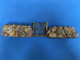 Gate and stone wall