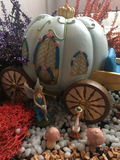 blue pumpkin carriage