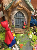 Red riding hood figure at Grandma's house