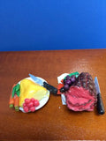 Miniature chicken and beef roasts