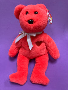 Red beanie baby bear