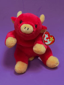 Snort beanie baby with official Ty tag