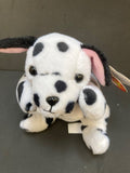 Dotty II - Spotted dog Ty beanie baby sat on her rear.