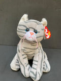 Silver II beanie baby tabby cat