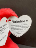 Valentino II tag poem - His heart is red and full of love, he cares for you so give him a hug, Keep him close when feeling blue, Feel the love he has for you