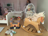 Rocking horse in dolls nursery