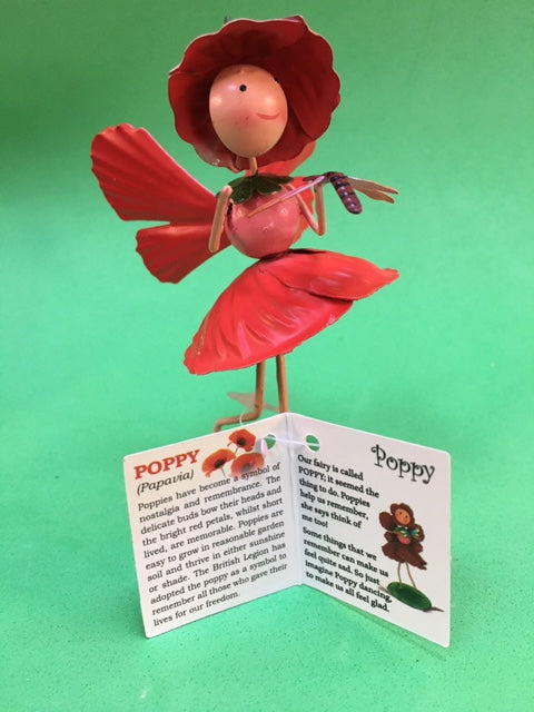 Poppy flower fairy