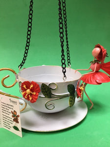 Poppy fairy teacup