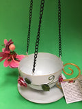 Rose fairy hanging teacup