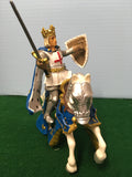 King on horse in armour
