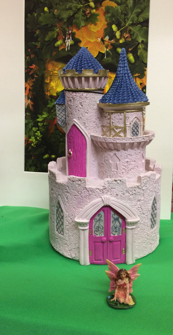 Fairytale castle with ceramic fairy