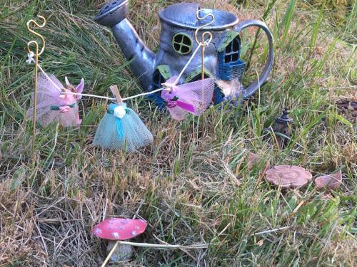 Fairy garden washing line