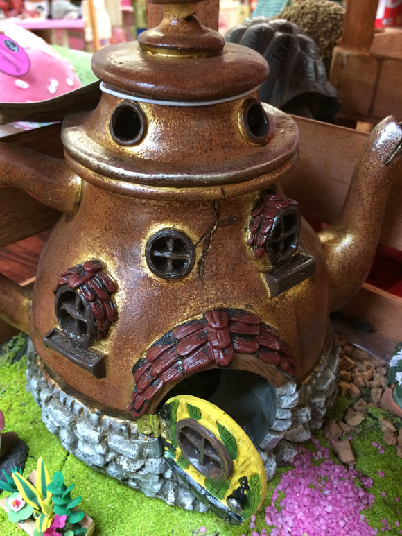 Ceramic tea pot fairy home
