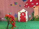 Wallpapered fairy garden