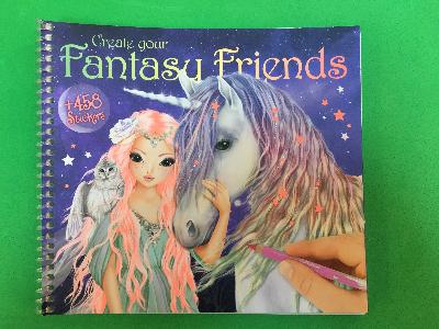 Fantasy friends sticker book front