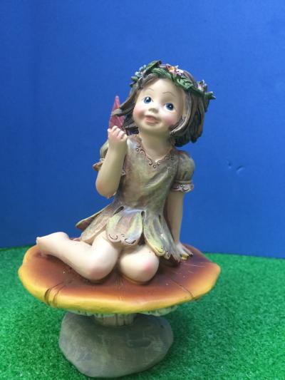 Fairy on a toadstool ornament