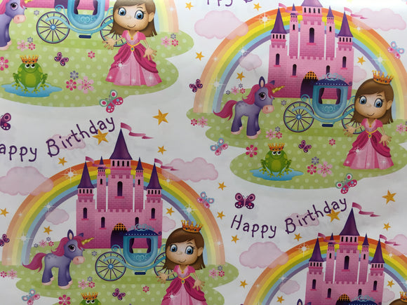 Princess Birthday Paper