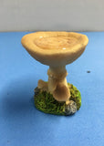 miniature mushroom bird bath