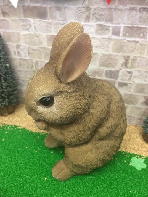 brown ceramic rabbit, 16cm