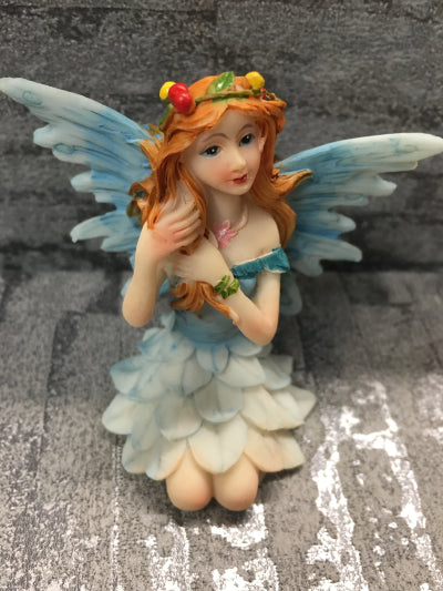 Blue fairy ceramic figure