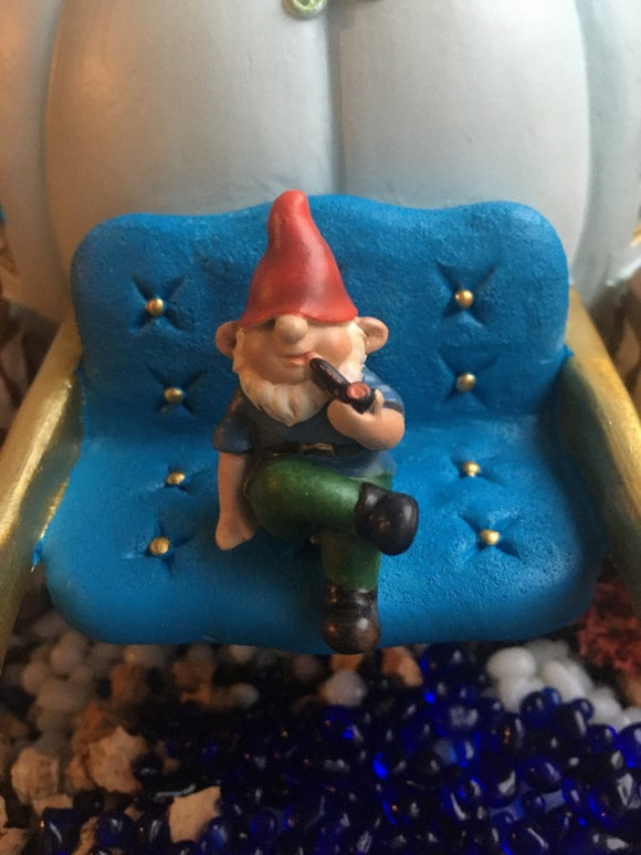 sitting miniature  gnome