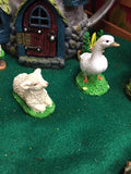 Goose and Sheep in fairy garden