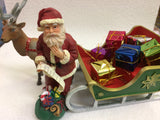 Santa with presents on his sleigh