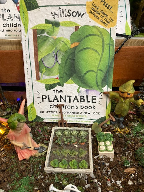Lettuce plantable book