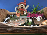 Log with house and accessories added