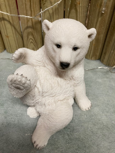 Polar bear ceramic ornament