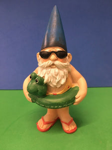 Gnome in a rubber ring
