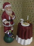 Santa claus and mince pies