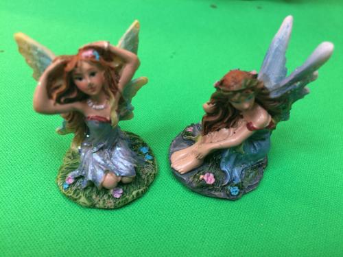 set of two mini fairies