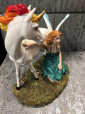 Fairy and unicorn from left