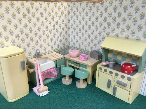 Dolls house wooden kitchen